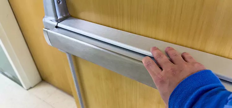 Installing a Push Bar on a Door Hurst